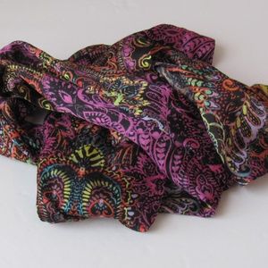 Echo New Pink Multi-colored Neck Scarf One Size